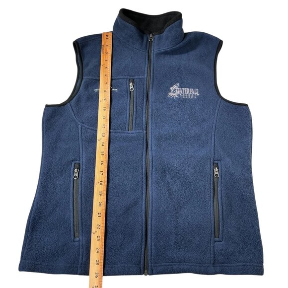 Eddie Bauer Mens Blue Full Zip Waterfall Resort Alaska Fishing Fleece Vest Sz M - Picture 12 of 12
